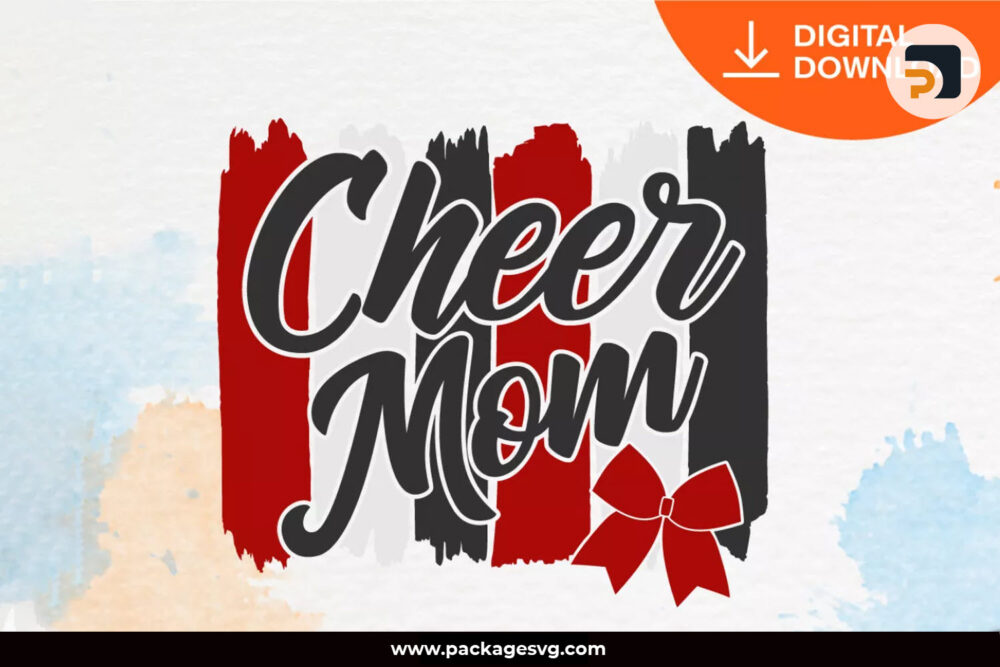 Cheer Mom SVG PNG DXF EPS, Printable on Mugs & T-Shirt