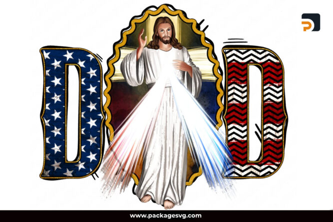 Dad Our Father PNG, Jesus Sublimation Design