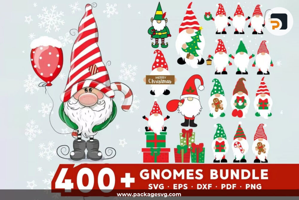 Gnomes SVG Bundle, 400+ Design SVG PNG EPS DXF PDF