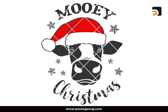 Mooey Christmas SVG, Christmas Cow SVG PNG DXF EPS