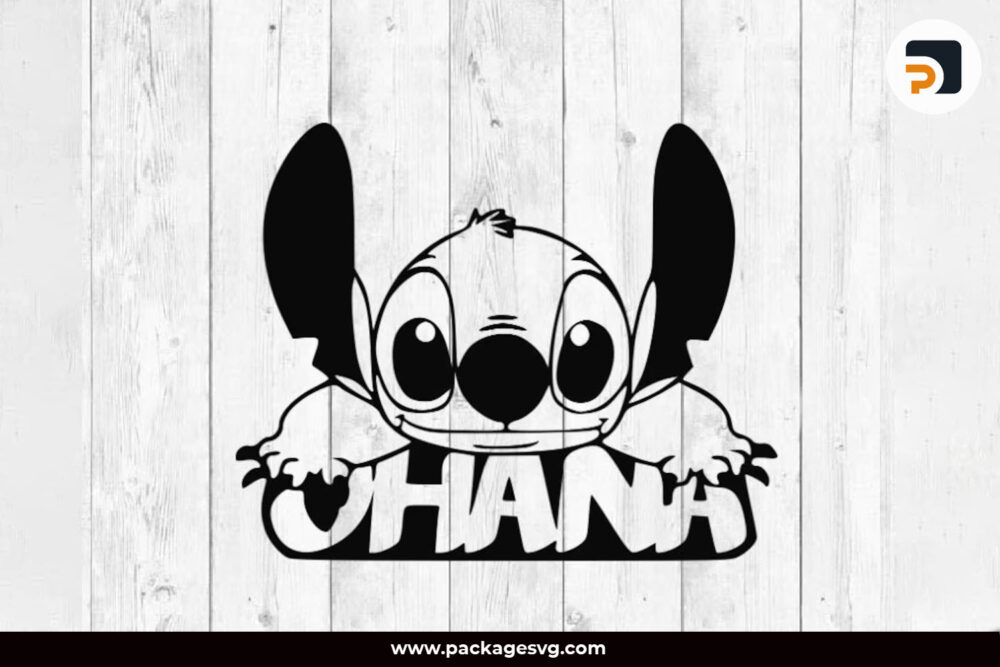 Ohana SVG, Lilo and stitch Design SVG PNG EPS