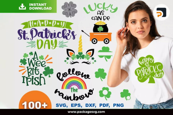 St. Patrick's Day SVG Bundle, 100+ Designs