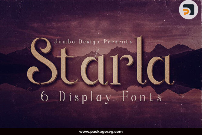 Starla Display Font, OTF TTF File