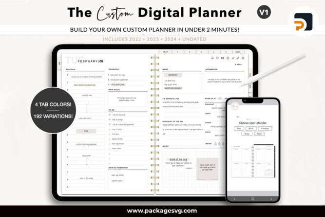 The Custom Digital Planner, Goodnotes Planner Notepad