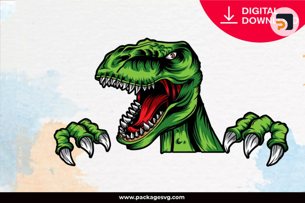 Tyrannosaurus Rex SVG PNG DXF JPG, Printable Mugs and Wall Art