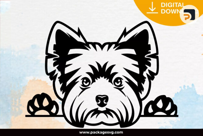 Yorkshire Terrier SVG PNG DXF JPG, Printable T-shirt and Wall Art