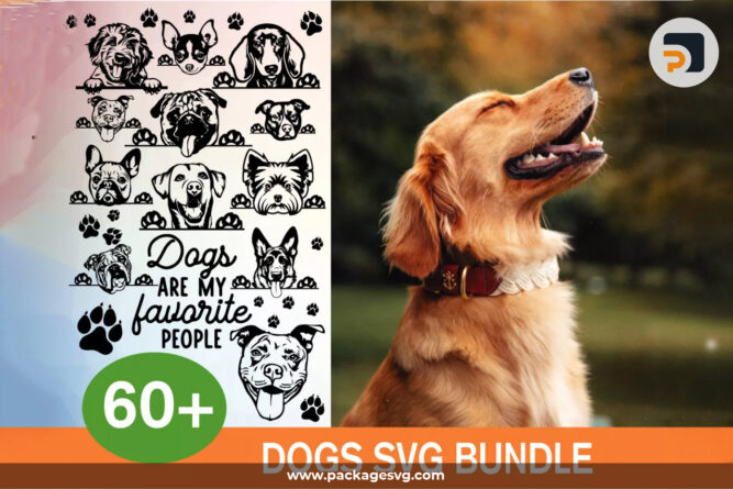 Dog SVG Bundle, 60 Designs