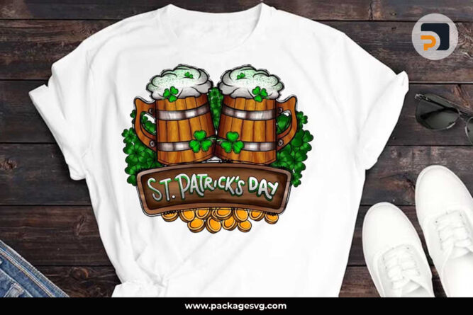 Lucky Beer Coins PNG, St. Patrick’s Day Design