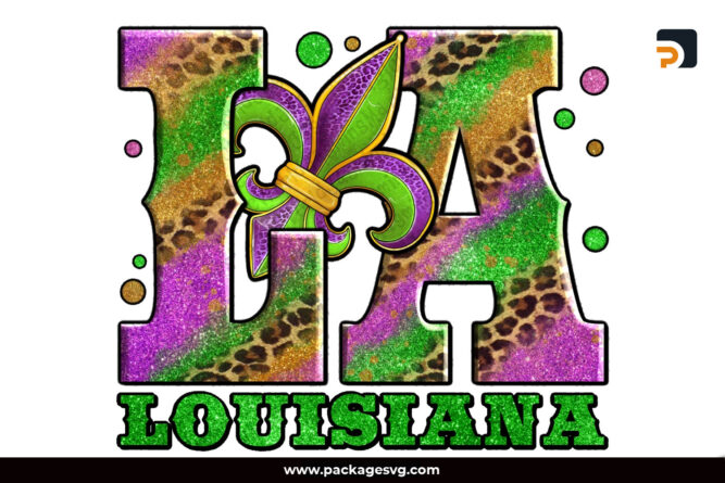 Mardi Gras Louisiana Fleur De Lis PNG Sublimation Design