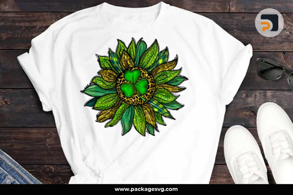 Patrick's Day Sunflower PNG, St. Patrick's Day Design