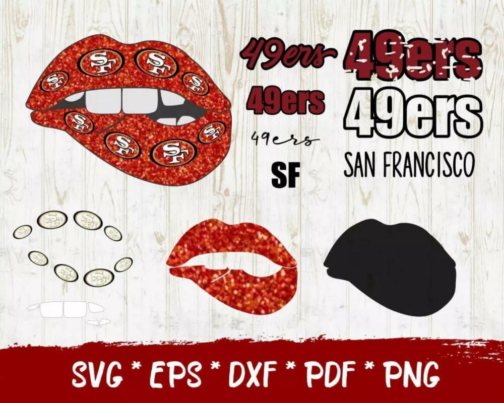 San Francisco 49ers SVG Bundle, 40+ Football Team Designs