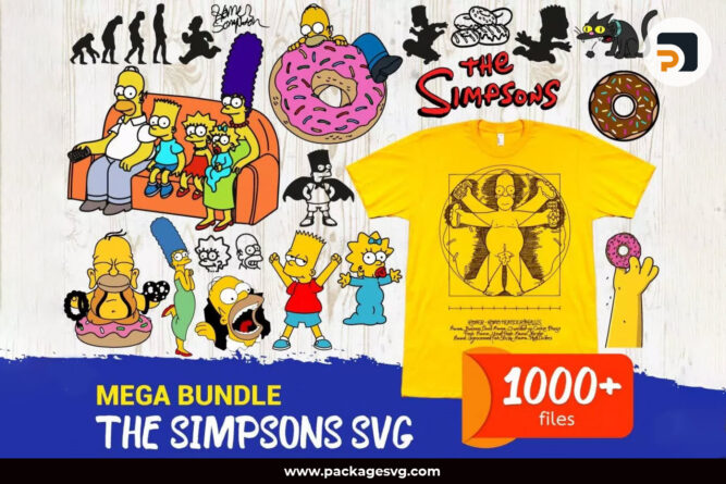 The Simpsons SVG Mega Bundle, 1000+ Cartoon Designs