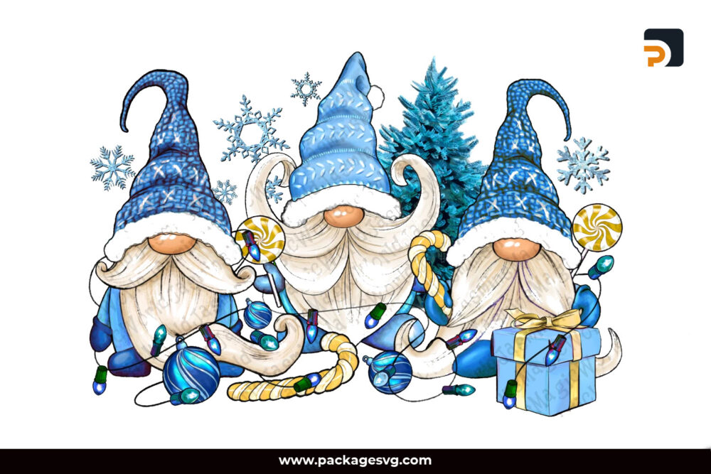 Winter Gnomes Sublimation PNG, Merry Christmas Design