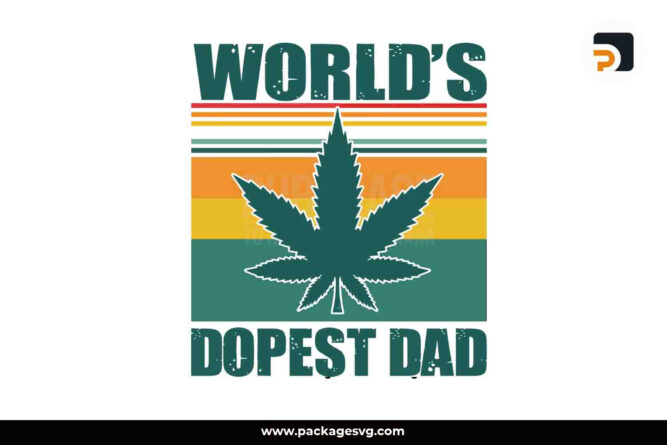 World's Dopest Dad SVG, Father's Day T-shirt Design