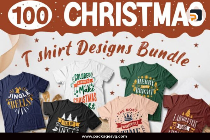 Christmas Quotes Bundle SVG PNG EPS, 100 Design Printable T-Shirt