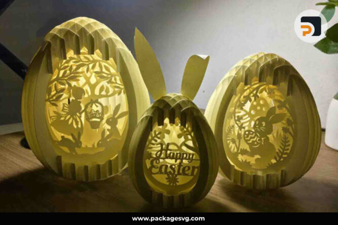 Easter Bunny Eggs Sphere Popup