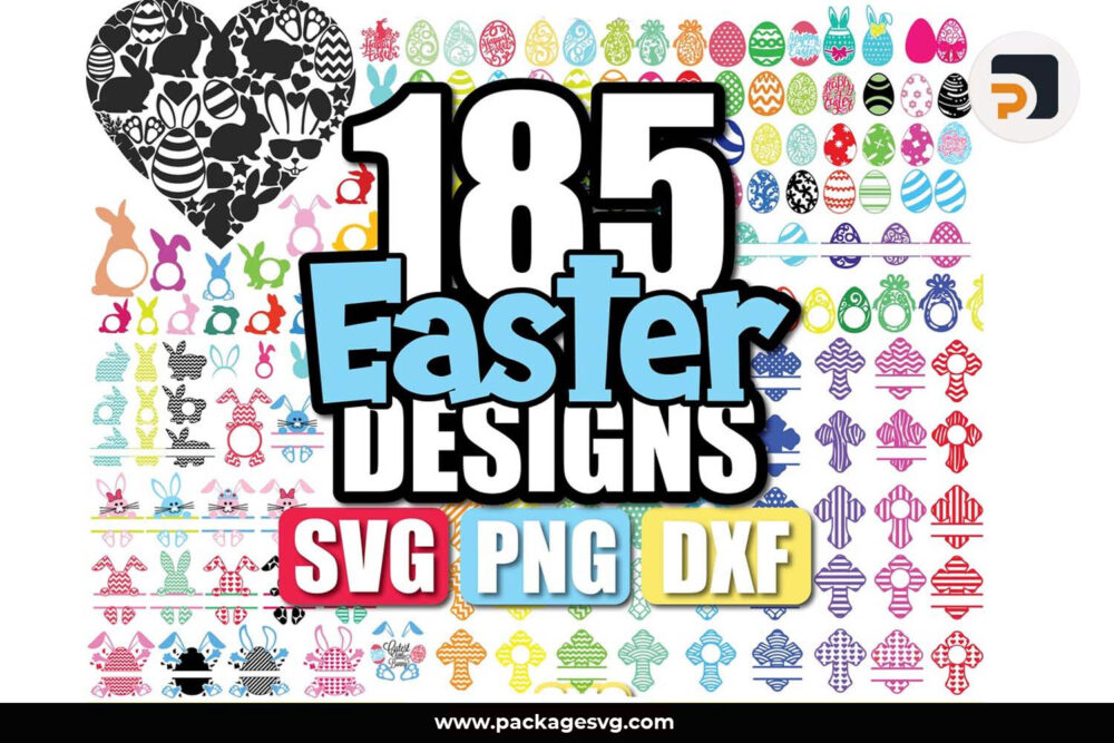 Easter SVG Bundle, 185 SVG Files For Cricut and Silhouette