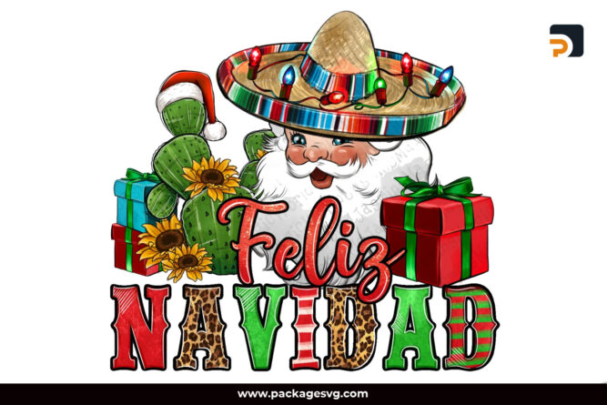 Feliz Navidad Spanish Christmas PNG