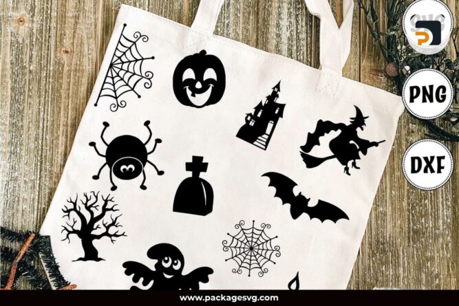 Funny Halloween Sticker Set SVG