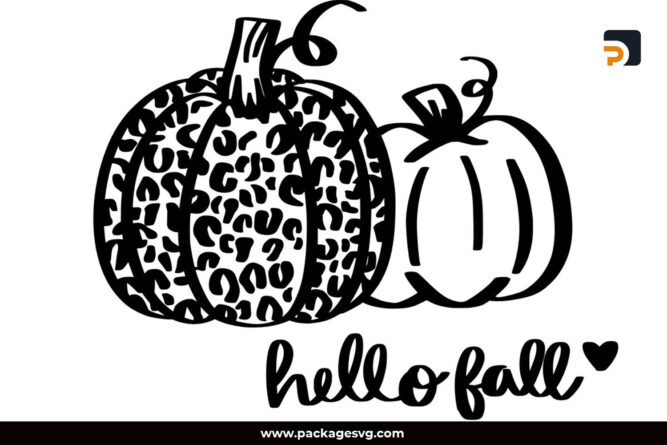 Hello Fall Pumpkin SVG