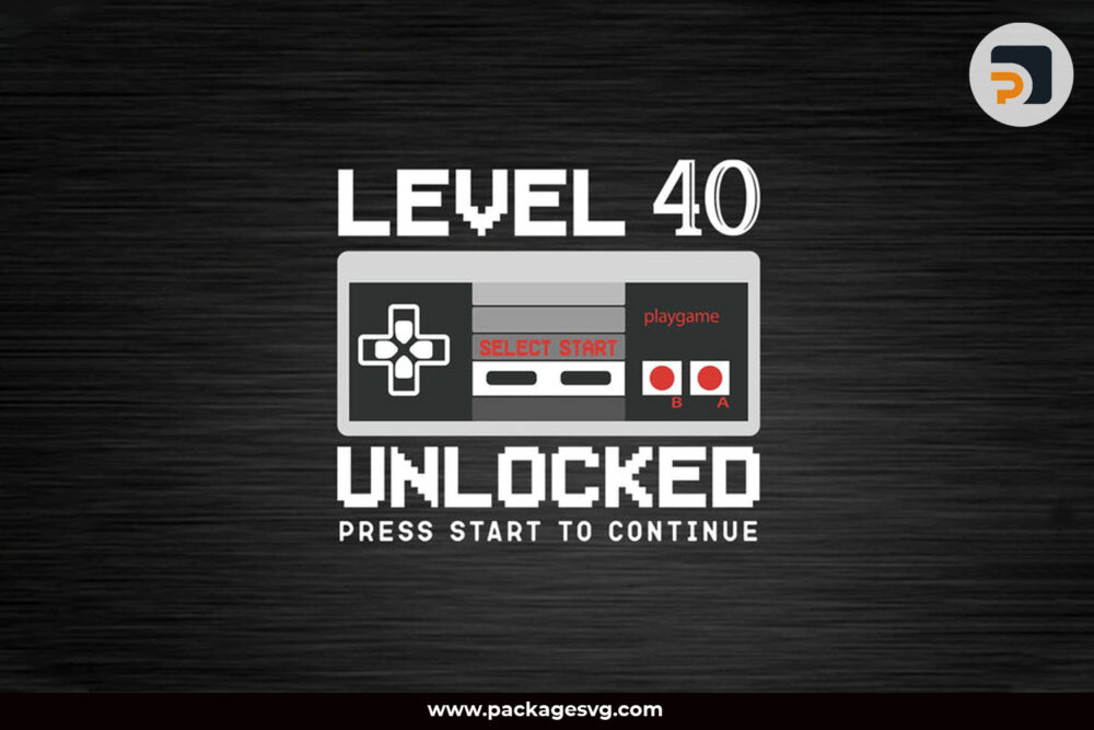 Level 40 Play Game Unlocked SVG