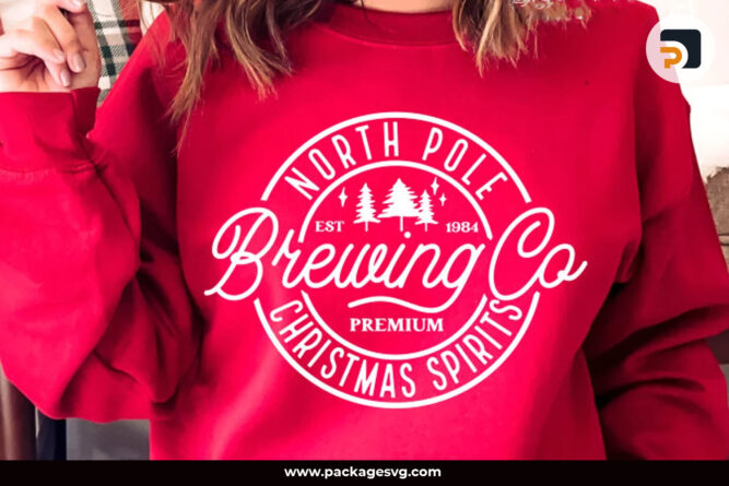 North Pole Brewing Co SVG, Christmas Spirits SVG