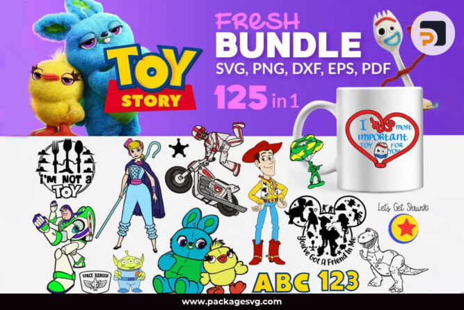 Toy Story SVG Bundle, 125+ Cartoon Designs