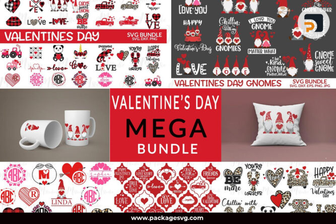 Valentine's Day SVG Mega Bundle, Love Designs