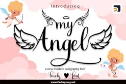 Angel Script Font OTF TTF File Digital Download LCY8PK41||||Angel Script Font OTF TTF File Digital Download LCY8PK41