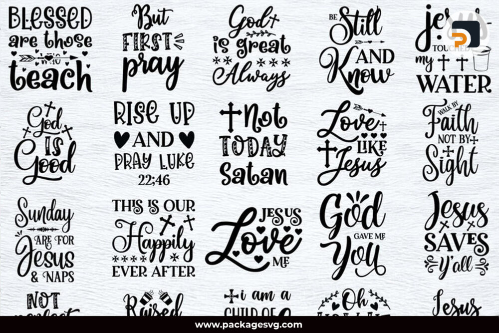 Bible Verse SVG PNG DXF EPS, Printable on T-Shirt & Mugs