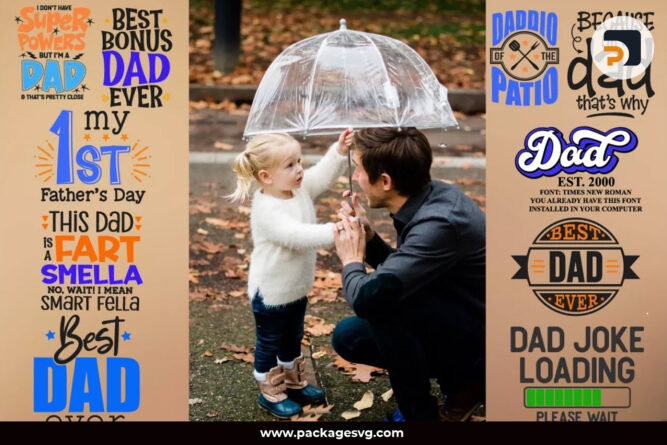 Dad Quotes SVG Bundle, 100+ Designs SVG