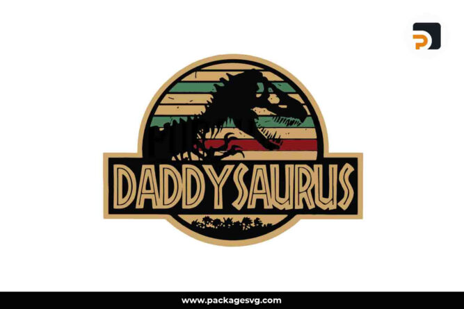 Daddy Saurus SVG, Father's Day T-Shirt Design