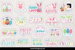 Easter Packaging Stickers Bundle