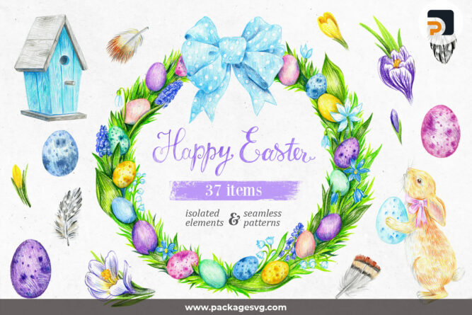 Easter Set 37 Drawings In PNG