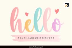 Hello Font OTF TTF File Digital Download|||