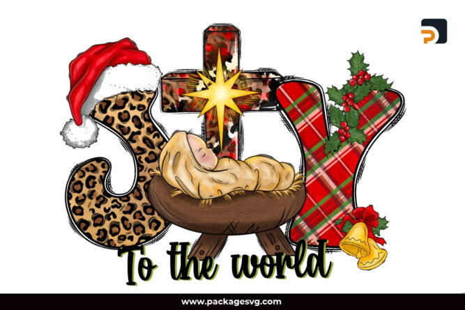 Joy To The World PNG, Baby Jesus PNG Sublimation Design