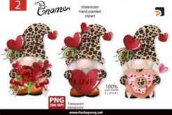 Leopard Gnomes Clipart