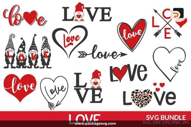 Love SVG Bundle, Valentine's Day SVG