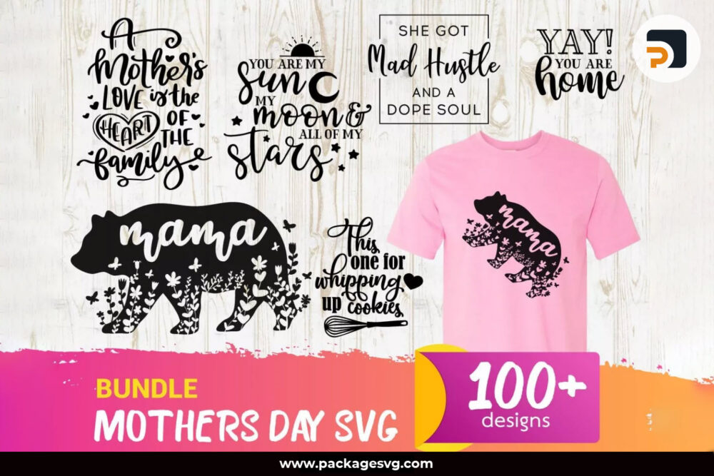 Mother's Day SVG Bundle, 100+ Designs