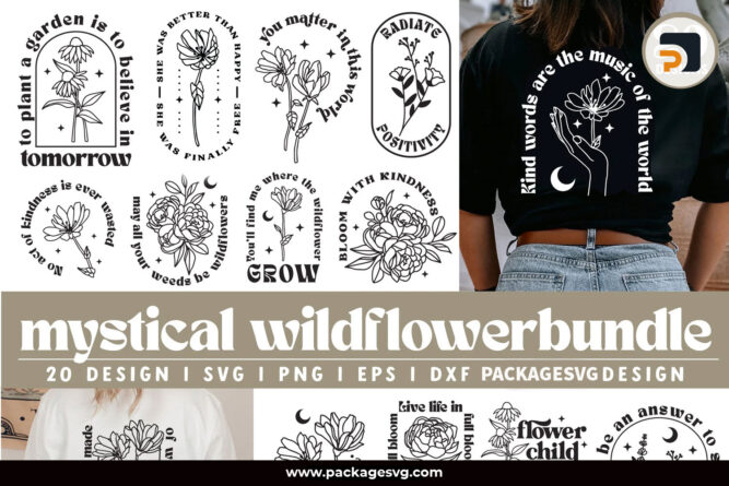 Mystical Wildflower Bundle SVG