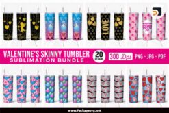 Valentine's Skinny Tumbler Sublimation Bundle