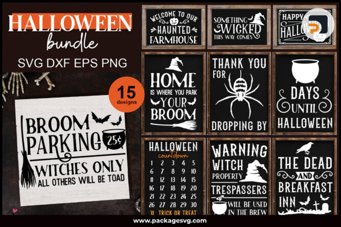 Vintage Halloween Bundle SVG