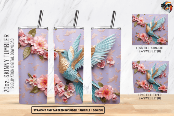 3D-Hummingbird-Tumbler-Wrap-PNG-Bundle-Graphics