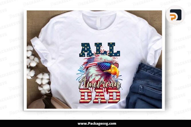 All American Dad Png, 4th of July Mug Design LJ26Z7QQ