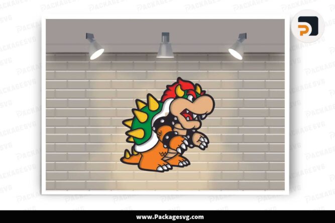 Boss Bowser Multilayer SVG Laser Cut File LKQ7V12Y