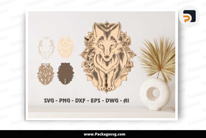 Fox Multilayer SVG Files For Laser Cut LKHRF0AP