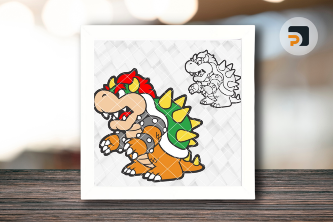 Boss Bowser Multilayer SVG Laser Cut File