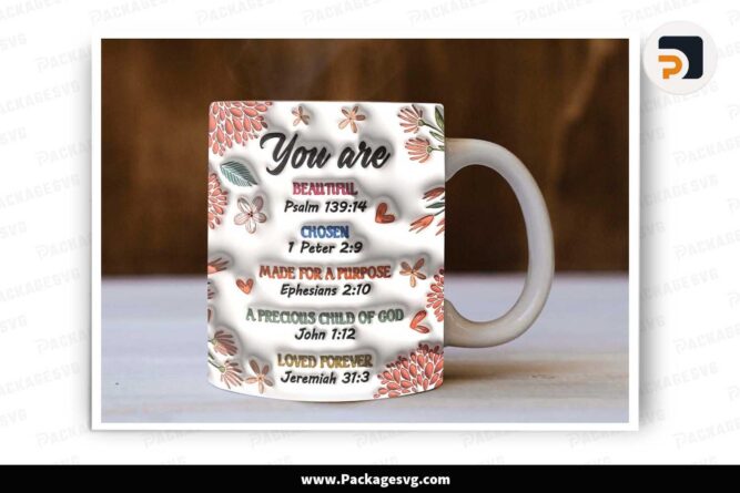 3D You Are Inflated Sublimation PNG, 11oz 15oz Mug Wrap LLM2TILK