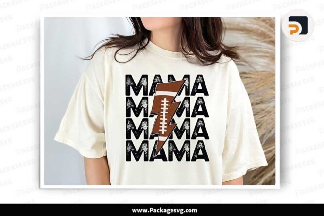 Football Mama PNG, Mom Sublimation Design LLN0P00V