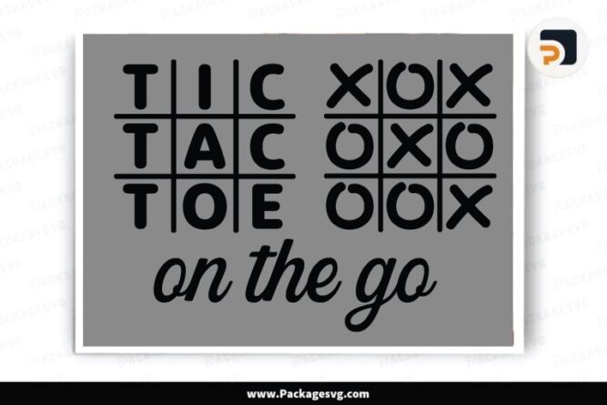 Tic Tac Toe Board SVG Design